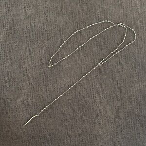 Elegant Silver Beaded Necklace